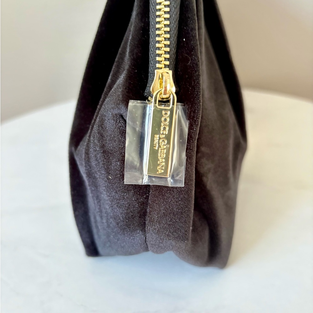 Dolce & Gabbana Black Velvet Cosmetic Bag - Picture 3 of 3